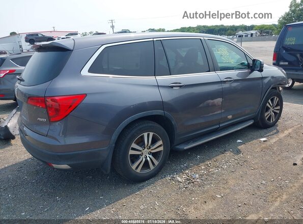 5FNYF6H66JB048702 2018 HONDA PILOT Серый Задняя правая четверть