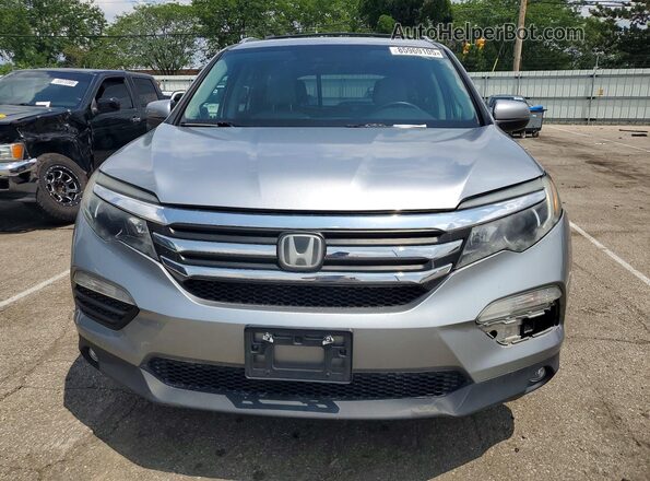 5FNYF6H67JB054962 2018 HONDA PILOT Silver Դիմացի տեսք