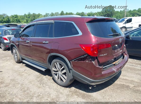 5FNYF6H67KB022501 2019 HONDA PILOT Burgundy Задня ліва чверть
