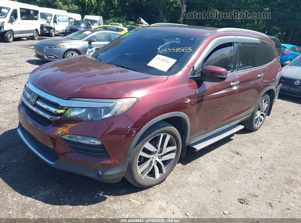 5FNYF6H67KB022501 2019 HONDA PILOT Burgundy Передня ліва чверть