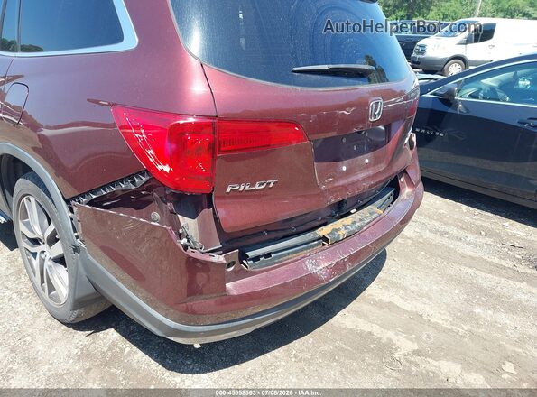 5FNYF6H67KB022501 2019 HONDA PILOT Burgundy Вид спереду