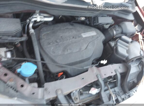 5FNYF6H67KB022501 2019 HONDA PILOT Burgundy Вид ззаду