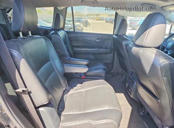 5FNYF6H67KB085064 2019 HONDA PILOT Black უკანა სალონის ხედი