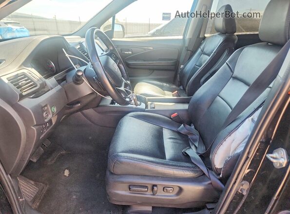 5FNYF6H67KB085064 2019 HONDA PILOT Black წინა სალონის ხედი
