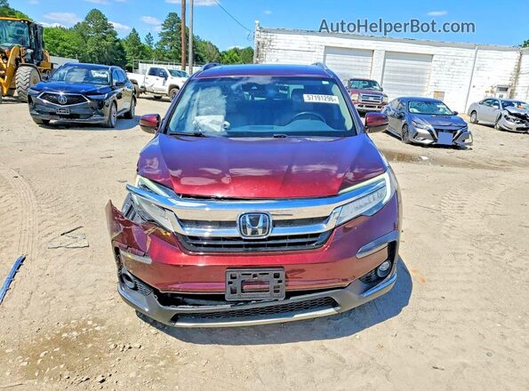 5FNYF6H68KB072193 2019 HONDA PILOT Burgundy Vista frontal