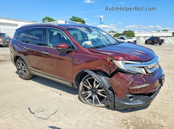 5FNYF6H68KB072193 2019 HONDA PILOT Burgundy Delantero derecho