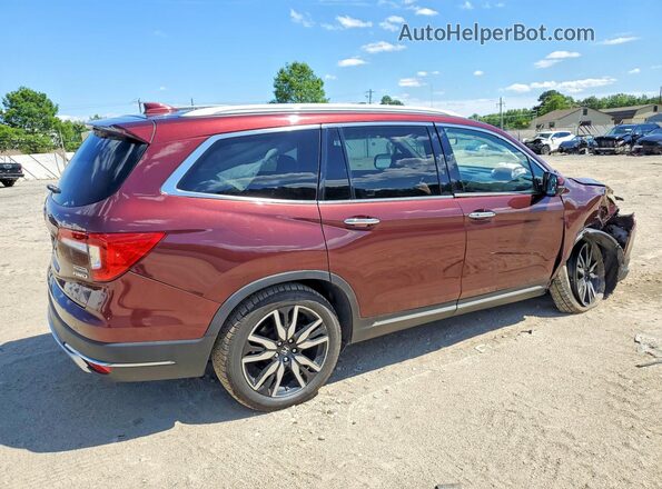 5FNYF6H68KB072193 2019 HONDA PILOT Burgundy Trasero derecho