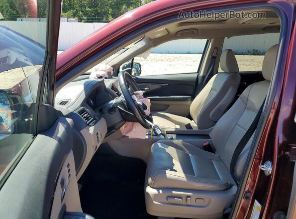 5FNYF6H68KB072193 2019 HONDA PILOT Burgundy Vista interior delantera