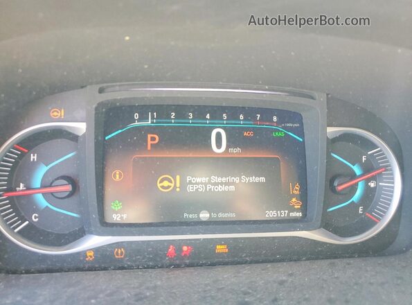 5FNYF6H68KB072193 2019 HONDA PILOT Burgundy Vista del cuadro de instrumentos