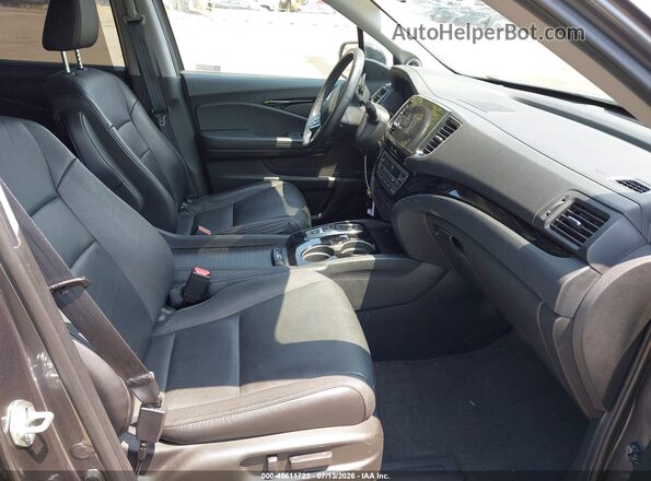 5FNYF6H68MB081768 2021 HONDA PILOT Gray Widok wnętrza z przodu