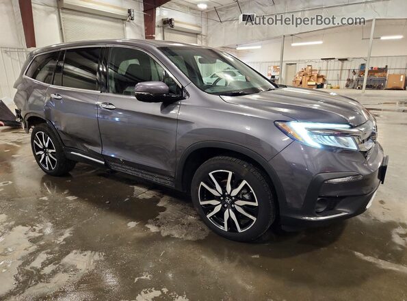 5FNYF6H6XKB007068 2019 HONDA PILOT Gray Delantero derecho