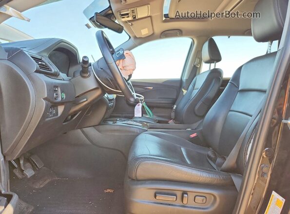 5FNYF6H6XKB049207 2019 HONDA PILOT Black წინა სალონის ხედი