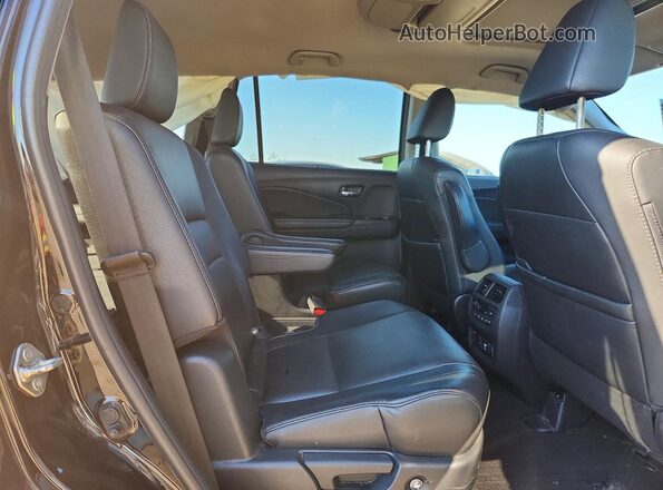 5FNYF6H6XKB049207 2019 HONDA PILOT Black უკანა სალონის ხედი