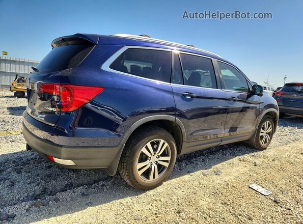 5FNYF6H75HB034194 2017 HONDA PILOT Blue Հետևի աջ