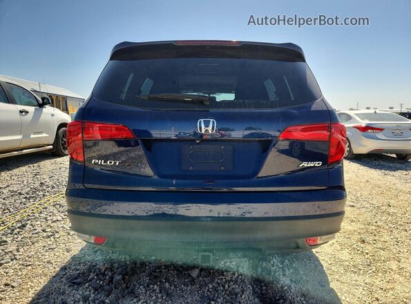 5FNYF6H75HB034194 2017 HONDA PILOT Blue Հետևի տեսք
