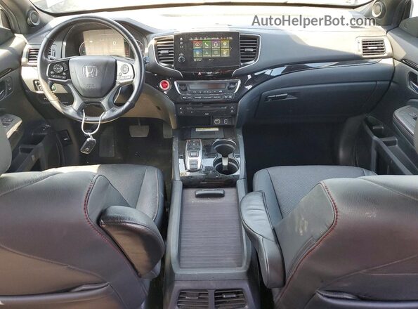 5FNYF6H77MB085612 2021 HONDA PILOT Black Widok deski rozdzielczej