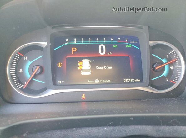 5FNYF6H78LB017401 2020 HONDA PILOT Black Вид щитка приладів