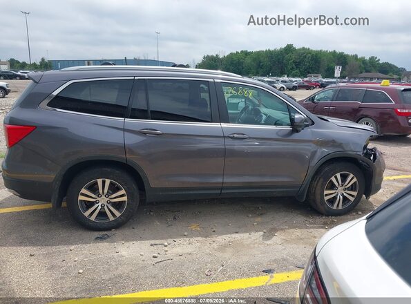 5FNYF6H88HB053377 2017 HONDA PILOT Gray Вид задньої частини салону
