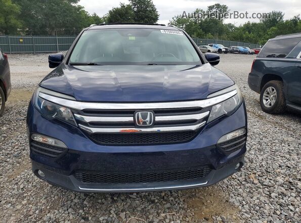 5FNYF6H90HB066388 2017 HONDA PILOT Blue Widok z przodu