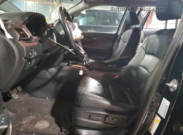 5FNYF6H90MB037189 2021 HONDA PILOT Черный Вид салона спереди