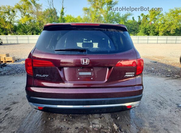5FNYF6H91GB096546 2016 HONDA PILOT Red Հետևի տեսք