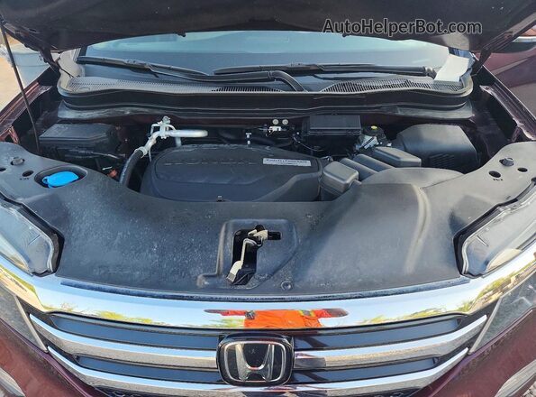 5FNYF6H91GB096546 2016 HONDA PILOT Red Սալոնի հետևի տեսք