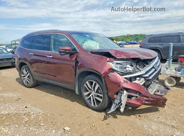 5FNYF6H91JB021465 2018 HONDA PILOT Burgundy Передня права чверть
