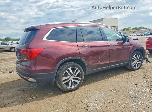 5FNYF6H91JB021465 2018 HONDA PILOT Burgundy Задня права чверть