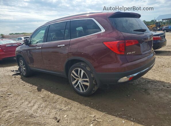 5FNYF6H91JB021465 2018 HONDA PILOT Burgundy Задня ліва чверть