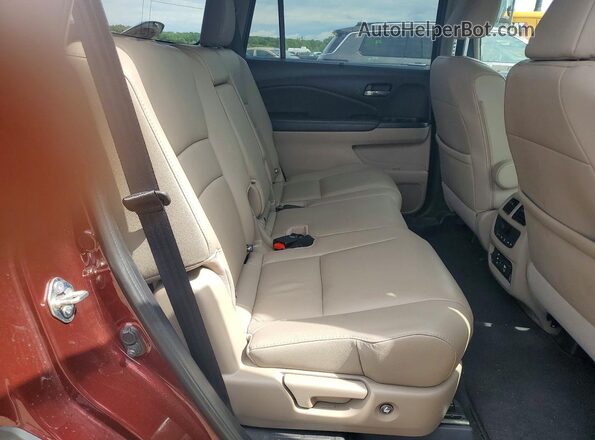 5FNYF6H91JB021465 2018 HONDA PILOT Burgundy Вид задньої частини салону