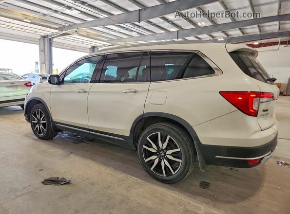 5FNYF6H91KB002982 2019 HONDA PILOT White Trasero izquierdo