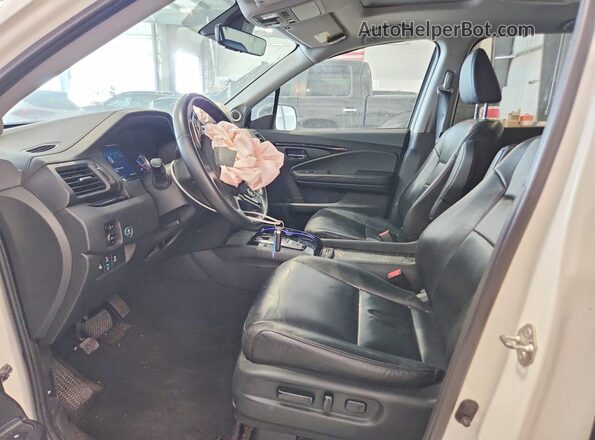 5FNYF6H91KB002982 2019 HONDA PILOT White Vista interior delantera