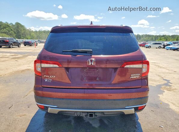 5FNYF6H91KB079657 2019 HONDA PILOT Burgundy Vista trasera