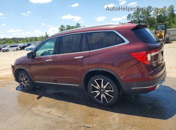 5FNYF6H91KB079657 2019 HONDA PILOT Burgundy Trasero izquierdo