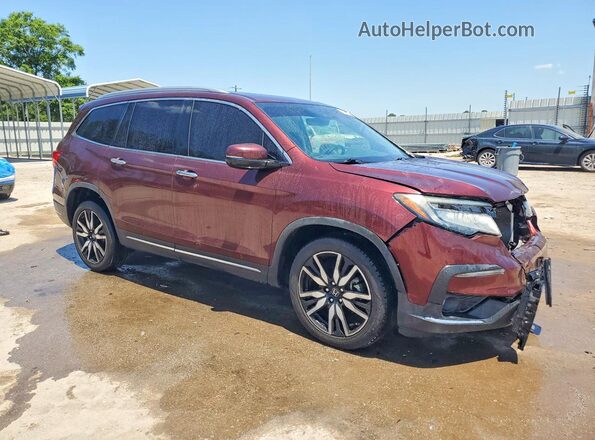 5FNYF6H91KB079657 2019 HONDA PILOT Burgundy Delantero derecho