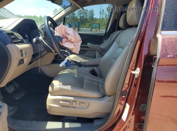 5FNYF6H91KB079657 2019 HONDA PILOT Burgundy Vista interior delantera
