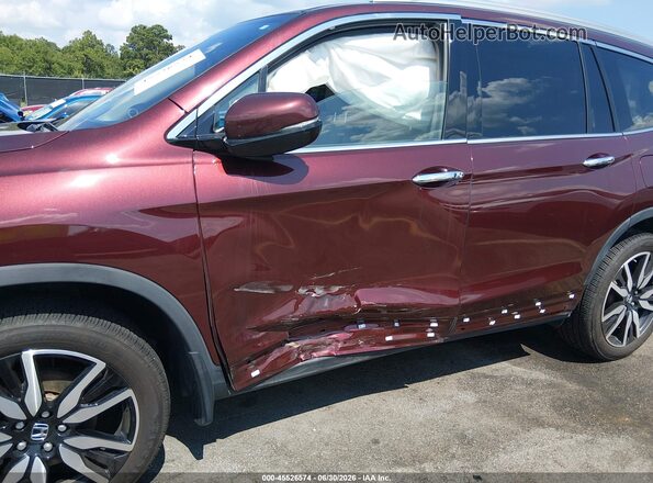 5FNYF6H91NB012237 2022 HONDA PILOT Red წინა ხედი