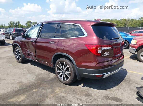 5FNYF6H91NB012237 2022 HONDA PILOT Red უკანა მარცხენა