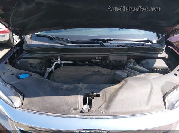 5FNYF6H91NB012237 2022 HONDA PILOT Red უკანა ხედი