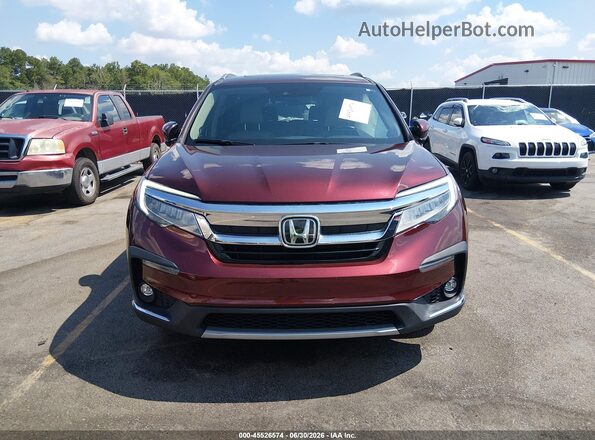 5FNYF6H91NB012237 2022 HONDA PILOT Red ხელსაწყოთა პანელის ხედი