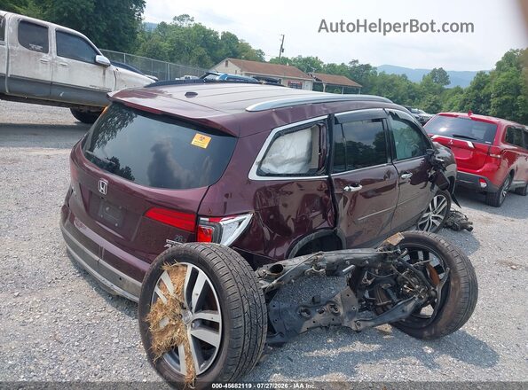 5FNYF6H92HB039385 2017 HONDA PILOT Maroon Rear right