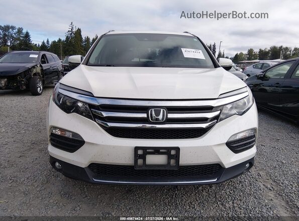 5FNYF6H92HB062763 2017 HONDA PILOT White Вид щитка приладів