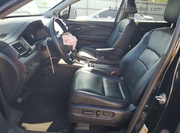 5FNYF6H92KB095365 2019 HONDA PILOT Blue Widok wnętrza z przodu
