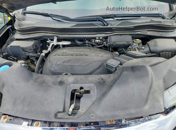 5FNYF6H92MB502992 2021 HONDA PILOT Black ძრავის განყოფილების ხედი