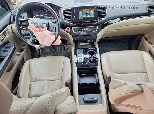 5FNYF6H92MB502992 2021 HONDA PILOT Black წინა პანელის ხედი