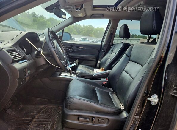 5FNYF6H93HB058432 2017 HONDA PILOT Black Widok wnętrza z przodu