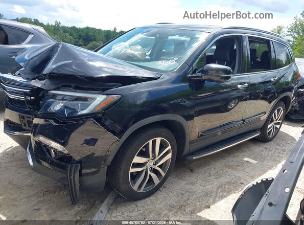 5FNYF6H94JB006359 2018 HONDA PILOT Black Przód lewy