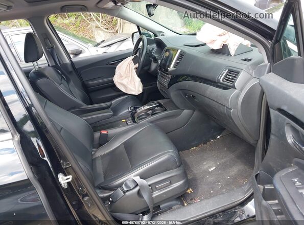 5FNYF6H94JB006359 2018 HONDA PILOT Black Widok wnętrza z przodu