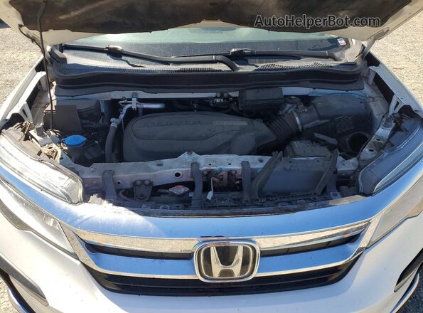 5FNYF6H94KB049522 2019 HONDA PILOT White ძრავის განყოფილების ხედი