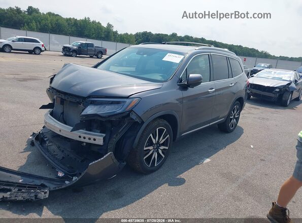 5FNYF6H95KB019512 2019 HONDA PILOT Gray Front left
